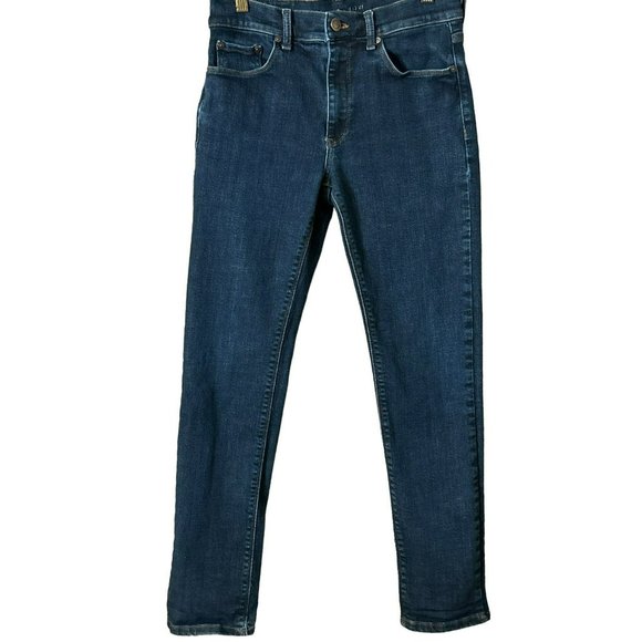 Mott & Bow Men's Dark Wash Slim Wooster Denim Jeans Size 30 x 30 Zipper Closure - Picture 1 of 4